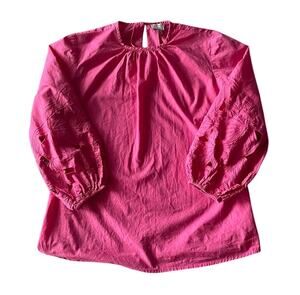 WKND WYFR Womens Pink Top Size XS 3/4 Sleeve Cottage Soft Elegant Classic Cotton